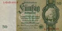 p182b from Germany: 50 Reichsmark from 1945