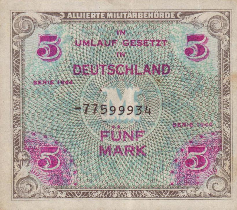 Front of Germany p193d: 5 Mark from 1944