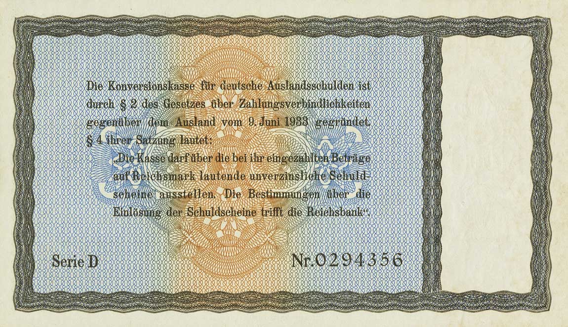 Back of Germany p202: 40 Reichsmark from 1933