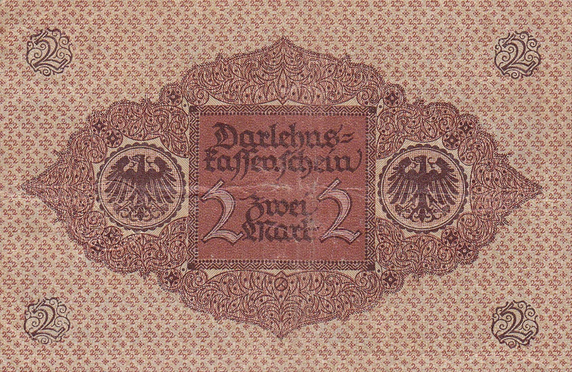 Back of Germany p60: 2 Mark from 1920