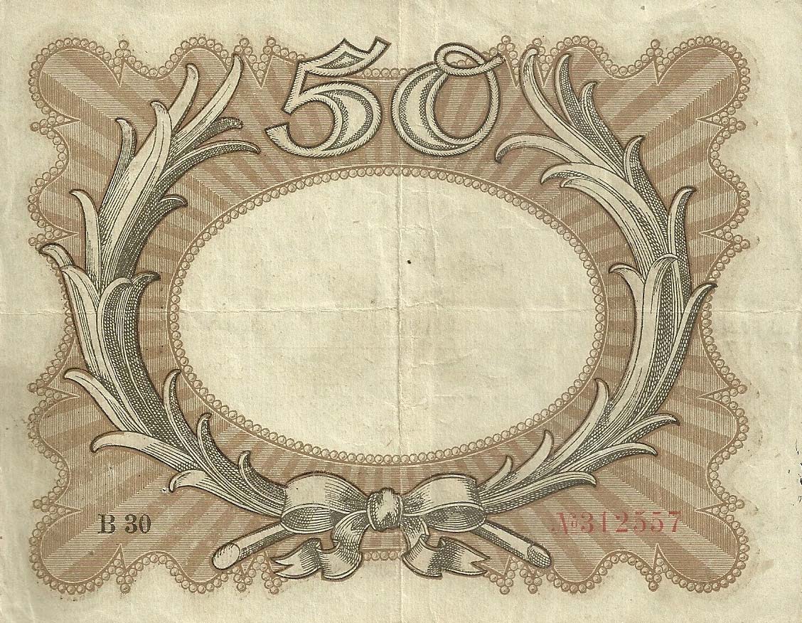 Back of Germany p65: 50 Mark from 1918