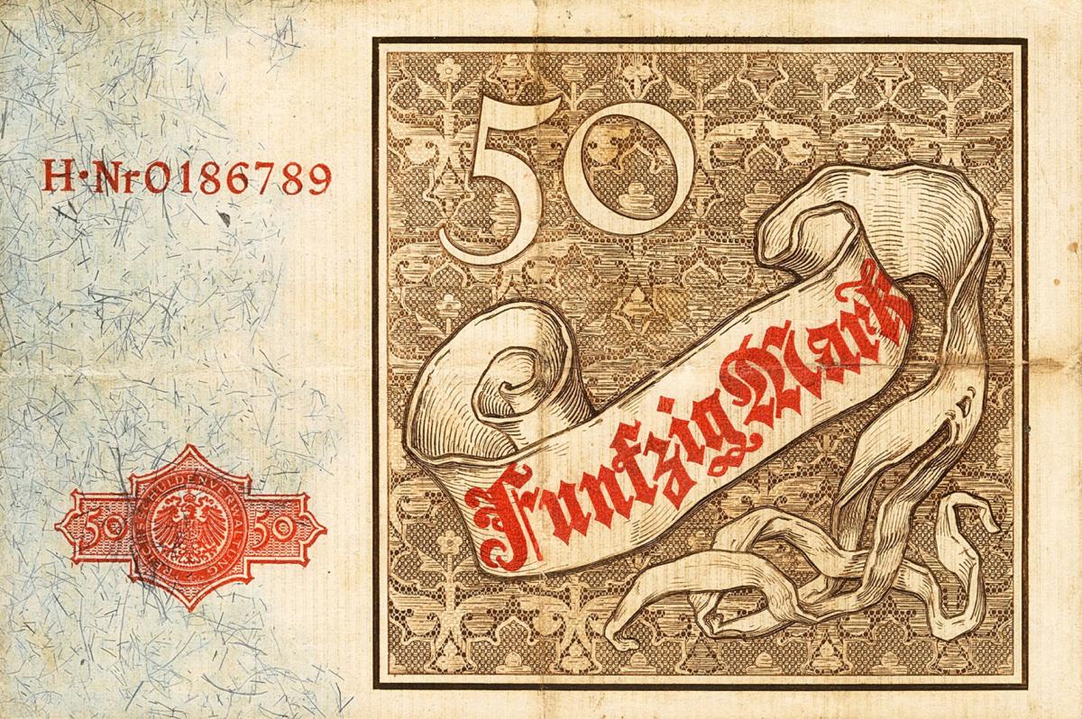 Back of Germany p6: 50 Mark from 1882