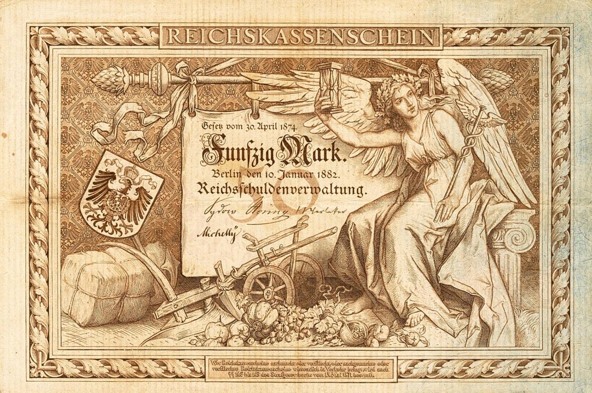 Front of Germany p6: 50 Mark from 1882