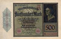 Gallery image for Germany p73: 500 Mark from 1922