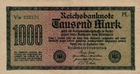 Gallery image for Germany p76e: 1000 Mark from 1922
