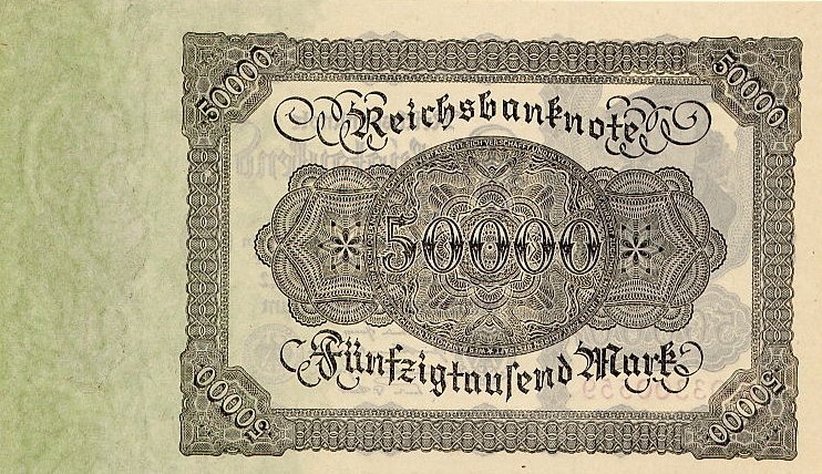 Back of Germany p79: 50000 Mark from 1922