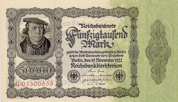 Front of Germany p79: 50000 Mark from 1922