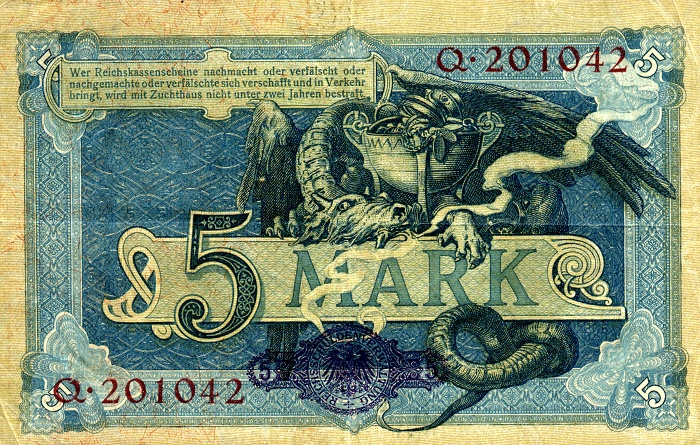 Back of Germany p8a: 5 Mark from 1904