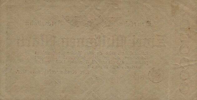 Back of Germany pS1012a: 2000000 Mark from 1923