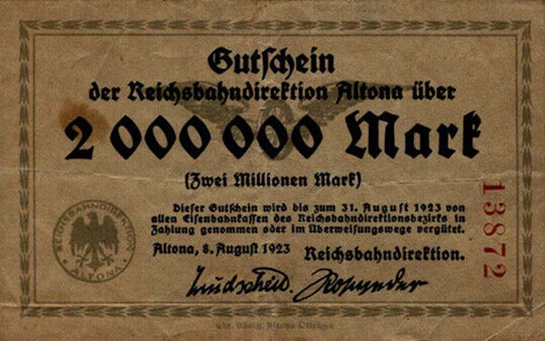 Front of Germany pS1013b: 5000000 Mark from 1923