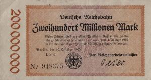 Gallery image for Germany pS1018: 200000000 Mark