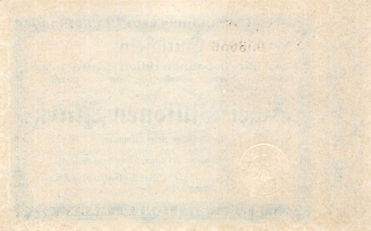 Back of Germany pS1261: 2000000000 Mark from 1923