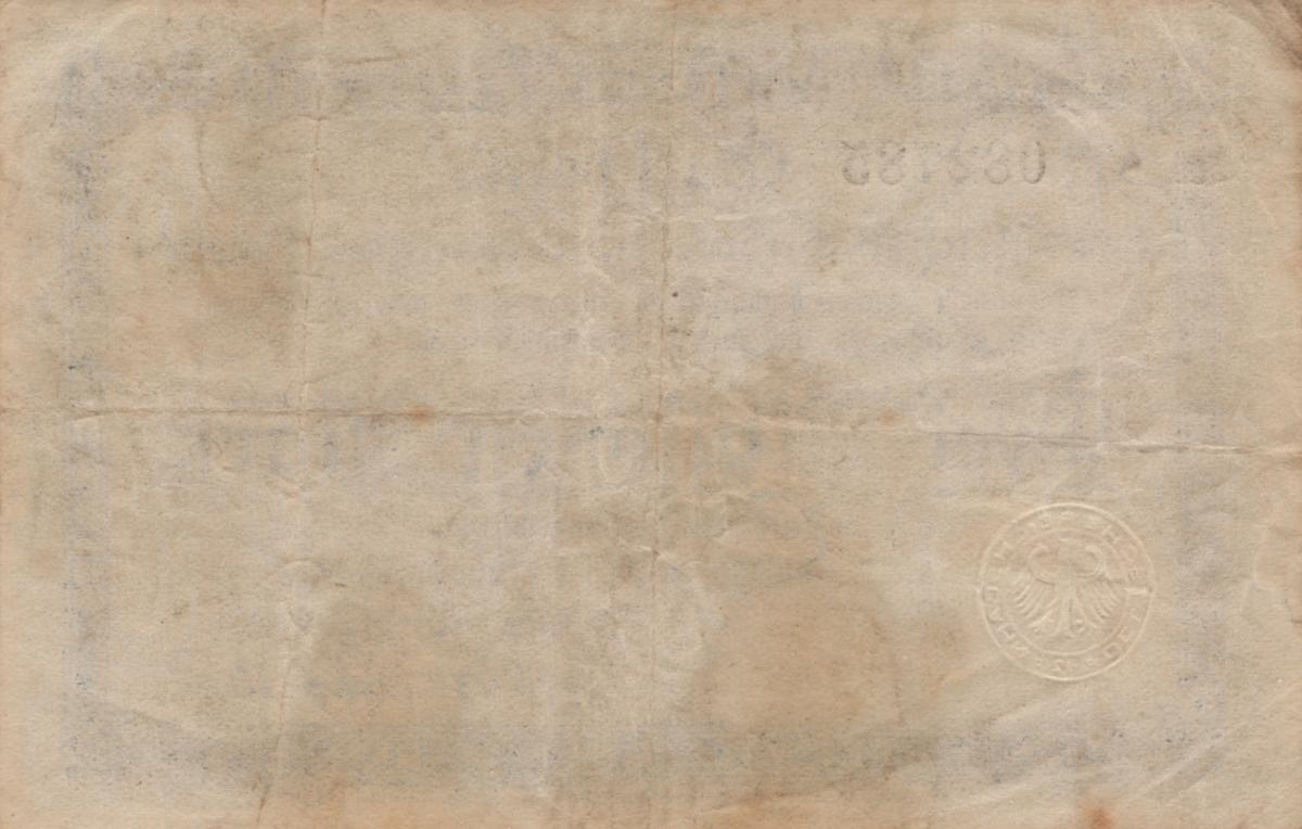 Back of Germany pS1323B: 3000000 Mark from 1923
