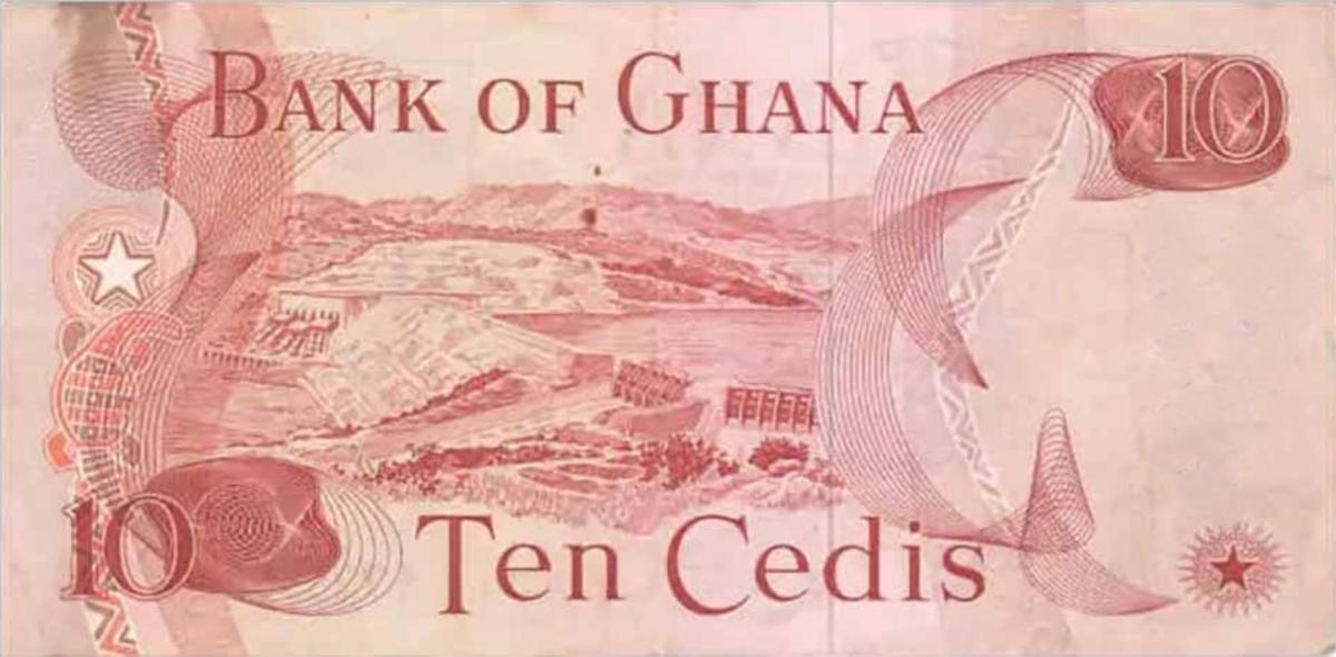 Back of Ghana p16d: 10 Cedis from 1976