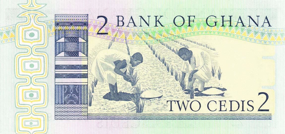 Back of Ghana p18d: 2 Cedis from 1982