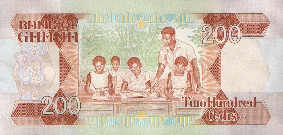 Back of Ghana p27a: 200 Cedis from 1983