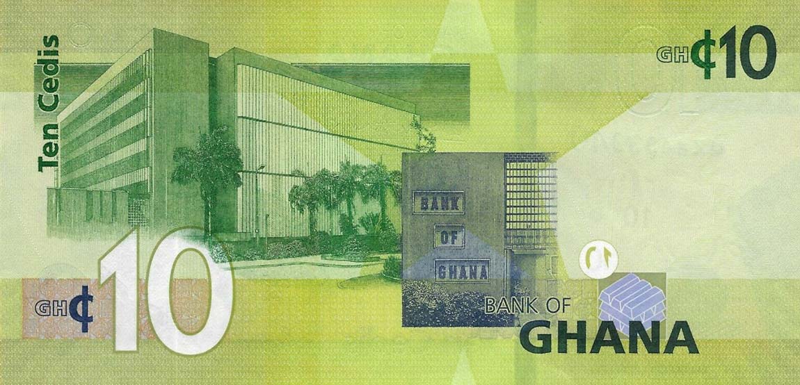 Back of Ghana p47a: 10 Cedis from 2019