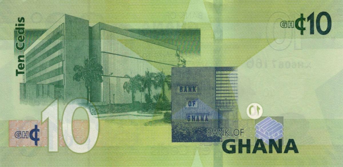 Back of Ghana p47b: 10 Cedis from 2022