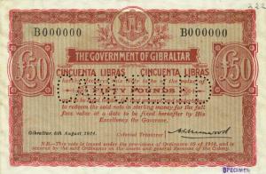 Gallery image for Gibraltar p10s: 50 Pounds