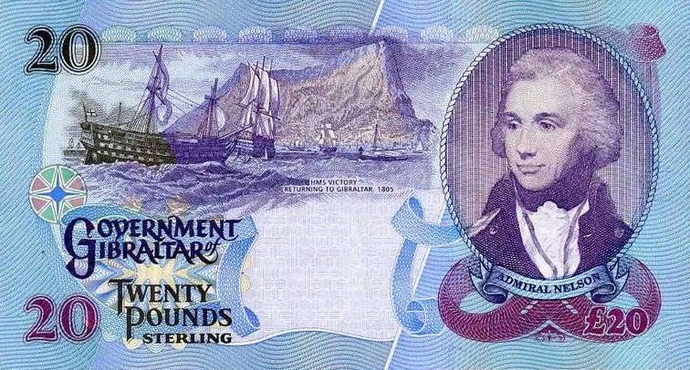 Back of Gibraltar p33a: 20 Pounds from 2006