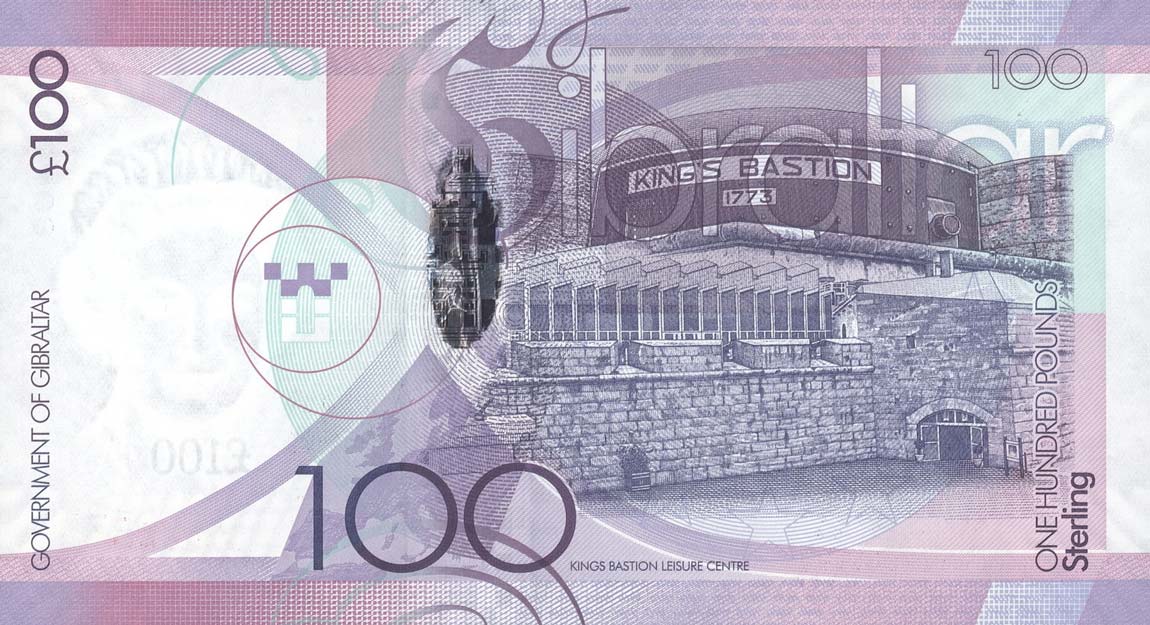 Back of Gibraltar p39: 100 Pounds from 2011