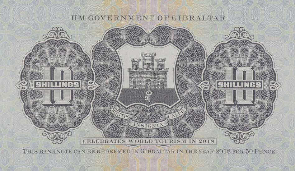 Back of Gibraltar p41: 10 Shillings from 2018