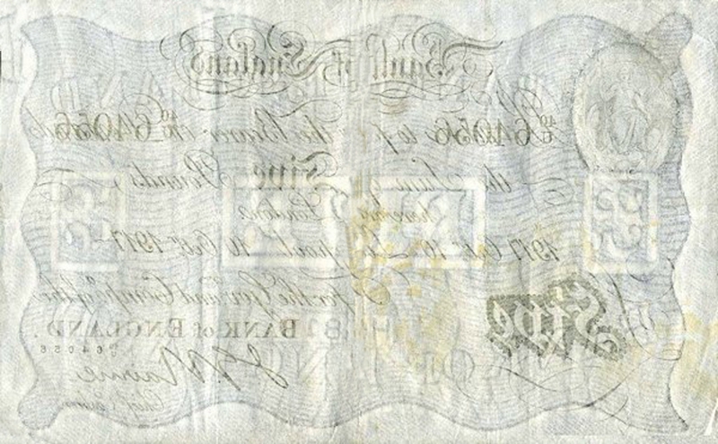 Back of England p304: 5 Pounds from 1902