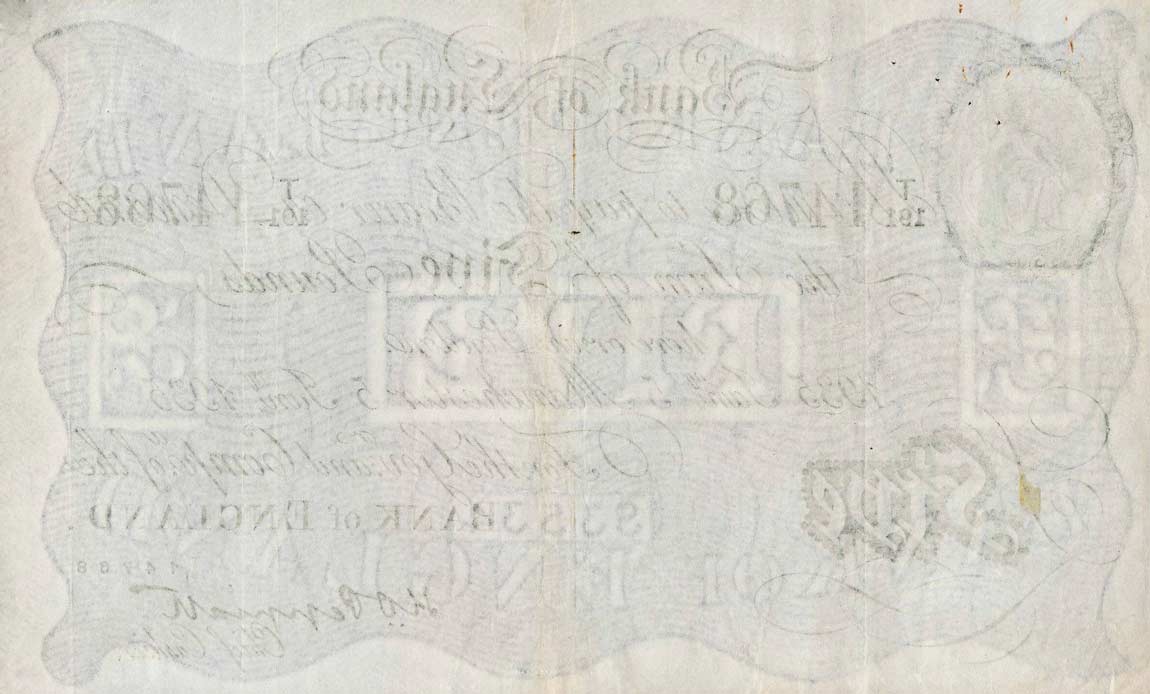 Back of England p335c: 5 Pounds from 1934