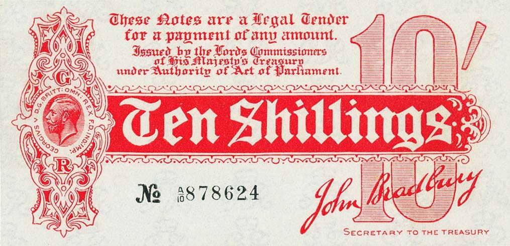 Front of England p346: 10 Shillings from 1914