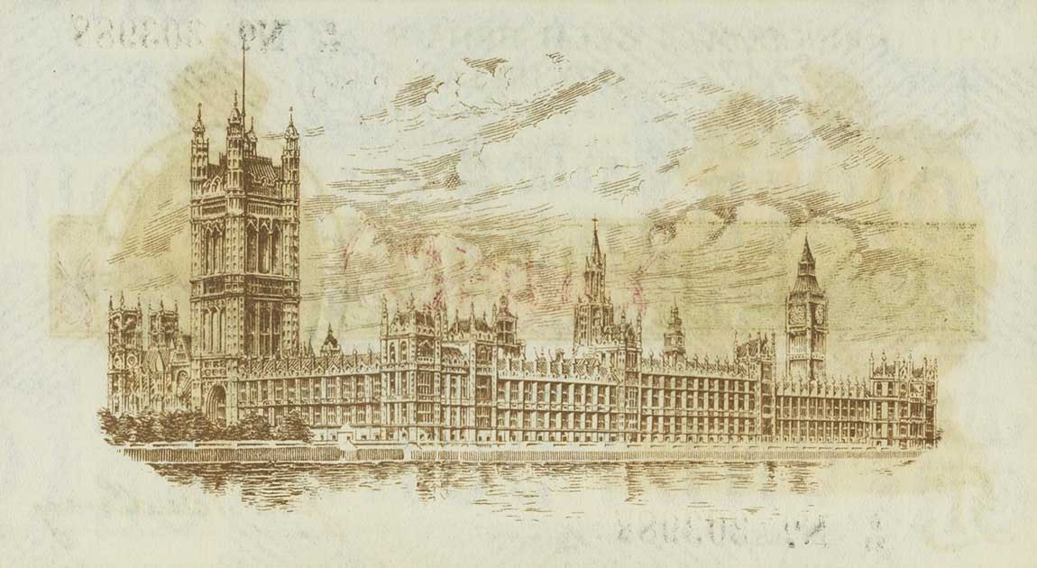 Back of England p351: 1 Pound from 1917