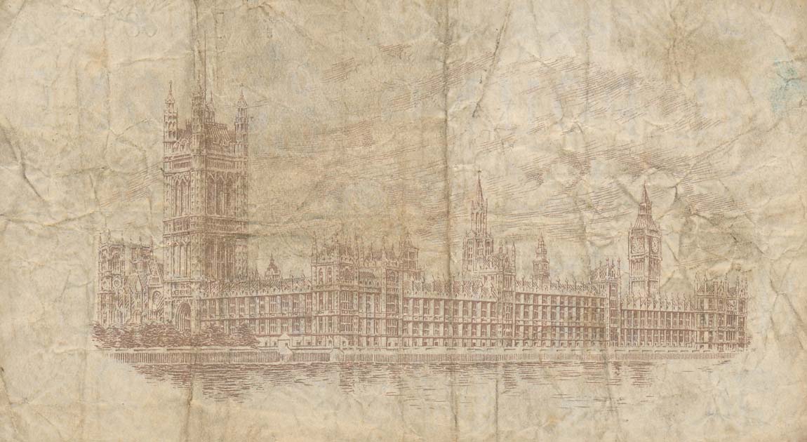 Back of England p357: 1 Pound from 1919