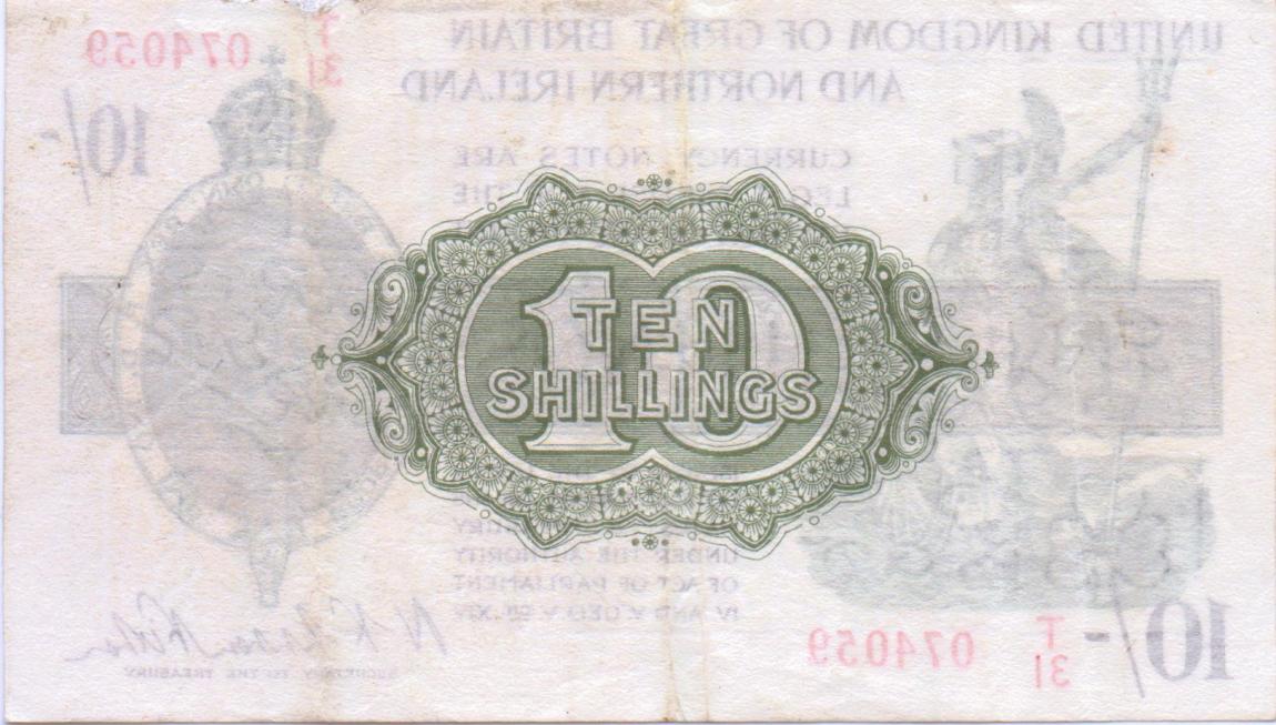 Back of England p360: 10 Shillings from 1928