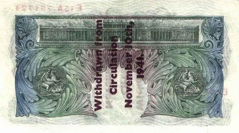 Back of England p363i: 1 Pound from 1941