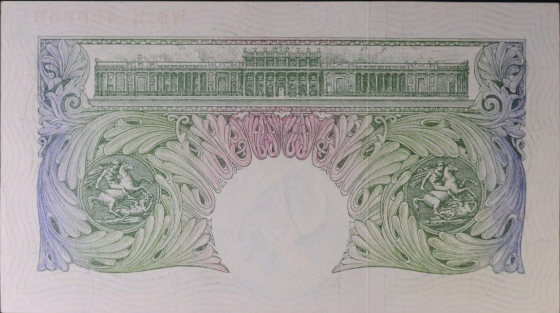 Back of England p369c: 1 Pound from 1955
