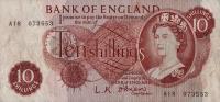 p373a from England: 10 Shillings from 1960