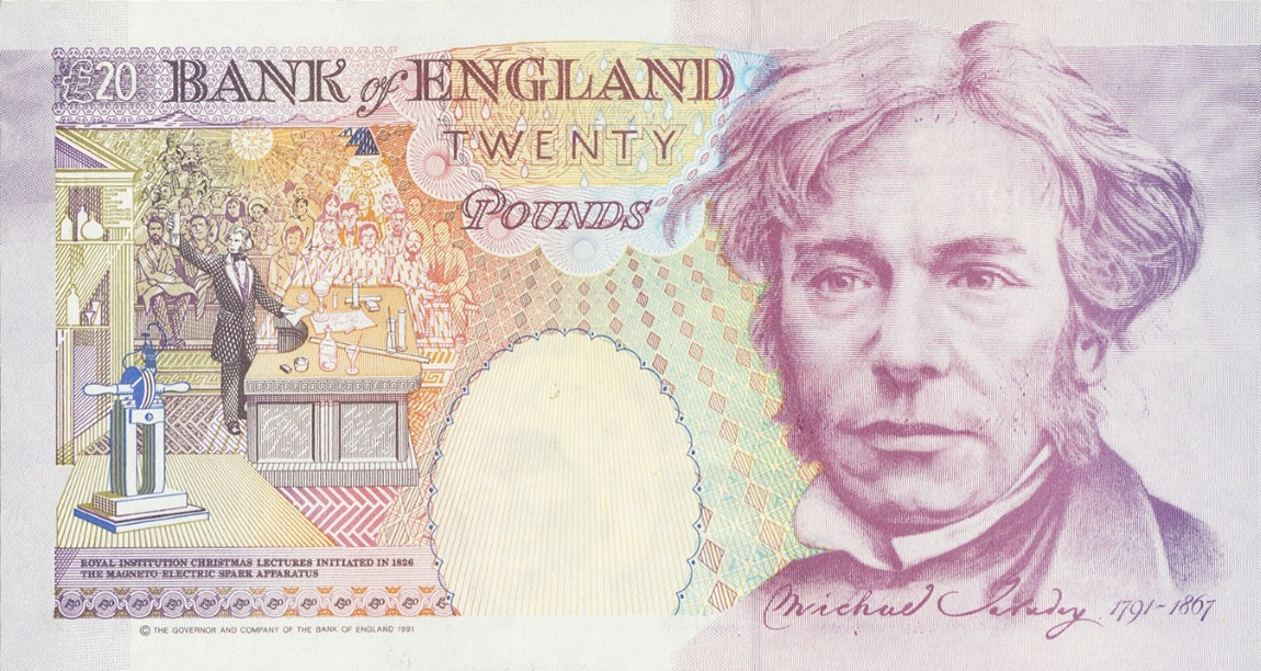 Back of England p384b: 20 Pounds from 1991