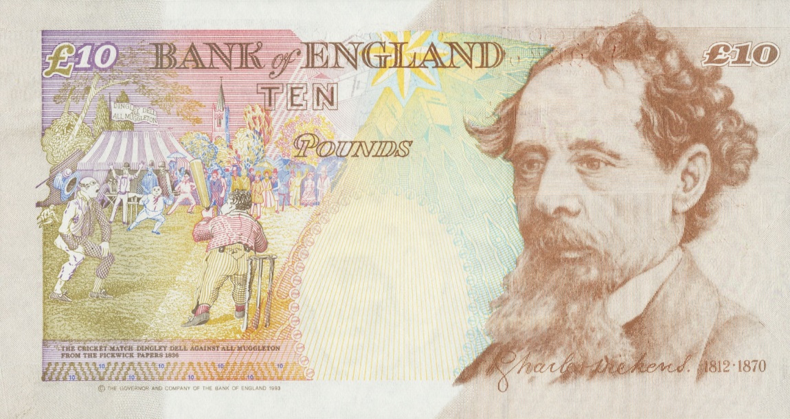 Back of England p386b: 10 Pounds from 1999