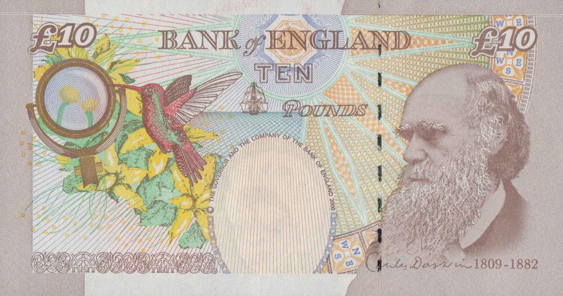 Back of England p389a: 10 Pounds from 2000