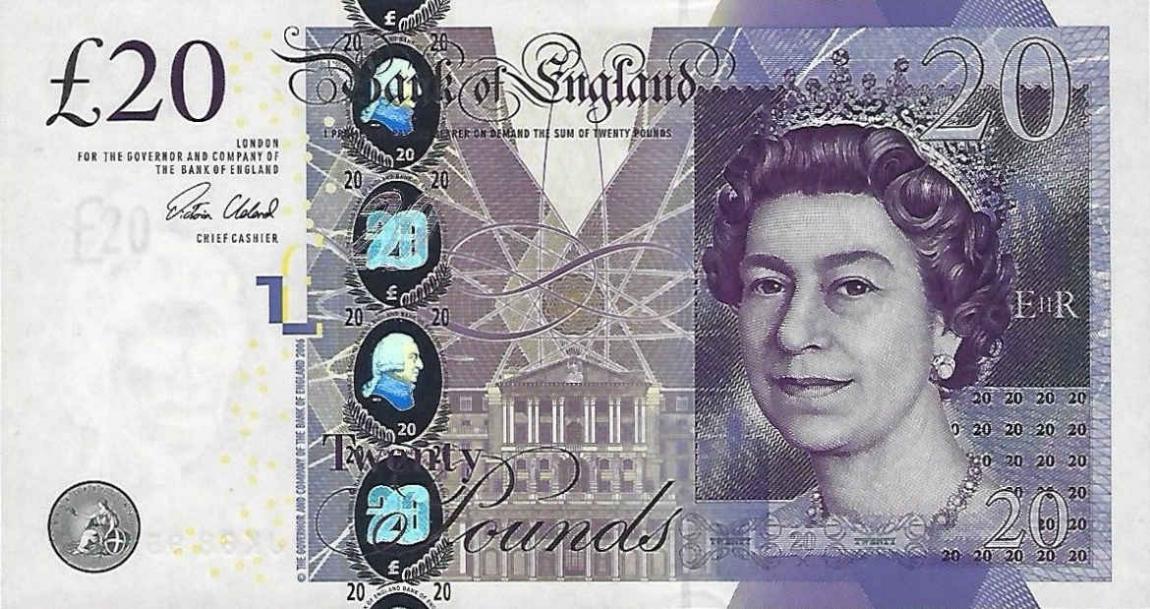 Front of England p390c: 20 Pounds from 2015