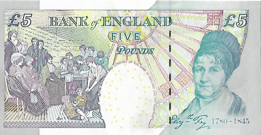 Back of England p391r: 5 Pounds from 2004