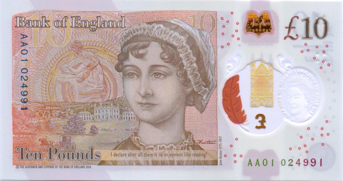 Back of England p395: 10 Pounds from 2017