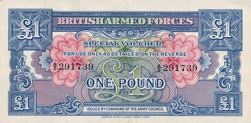 Front of England pM15b: 1 Pound from 1946
