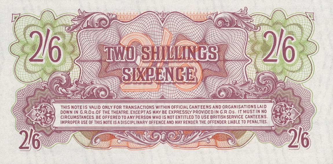 Back of England pM19b: 2 Shillings from 1961