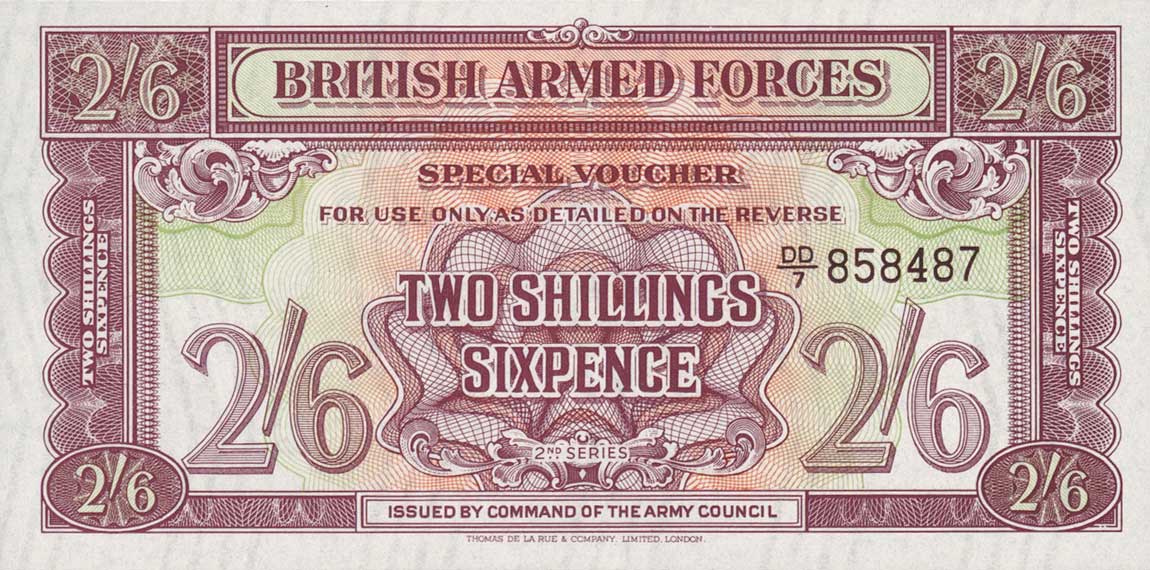 Front of England pM19b: 2 Shillings from 1961