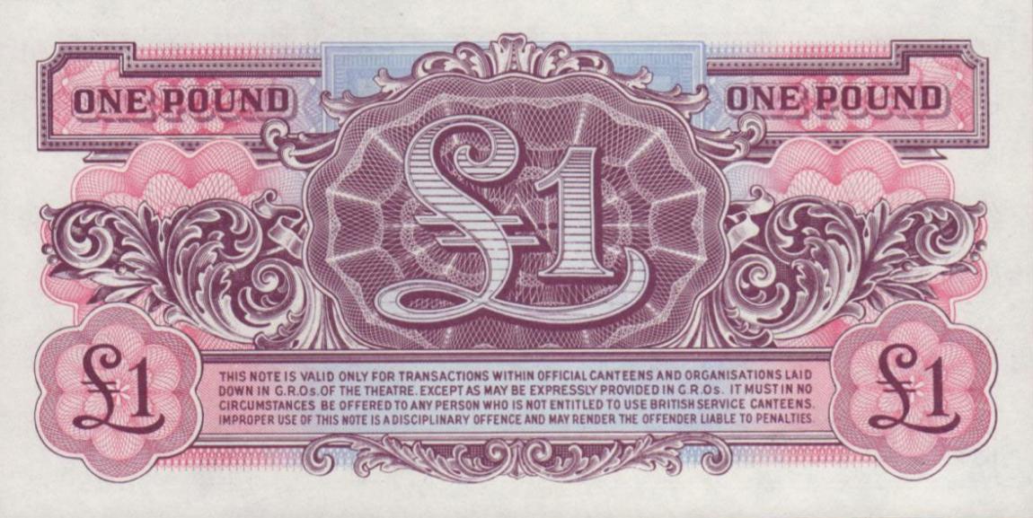 Back of England pM22b: 1 Pound from 1948