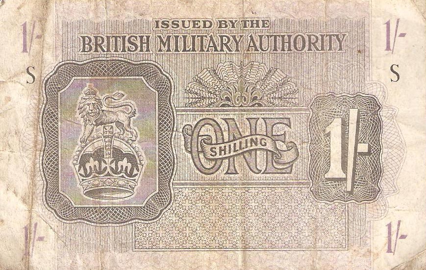 Front of England pM2: 1 Shilling from 1943