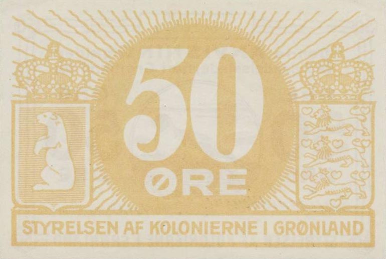Back of Greenland p12c: 50 Kroner from 1913