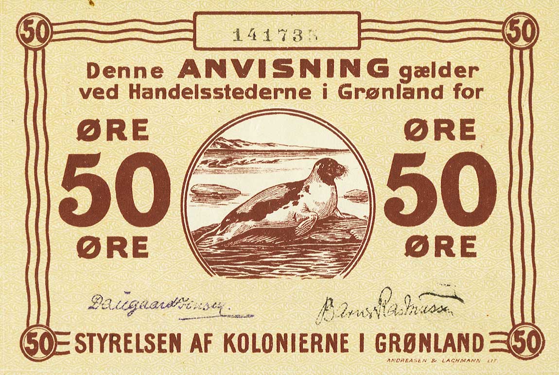 Front of Greenland p12d: 50 Kroner from 1913