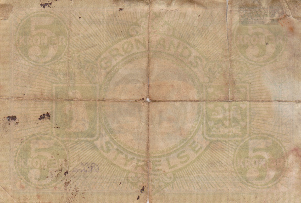 Back of Greenland p15b: 5 Kroner from 1926