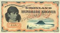 p21s3 from Greenland: 100 Kroner from 1953